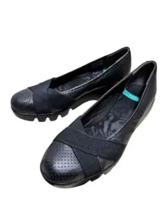 Brilliant コンフォートシューズ 24cm ブラック レザー風 パンプス