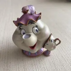 ディズニーストア　クリスマスオーナメント　美女と野獣　ポット夫人　チップ