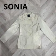 SONIA クリーム色 ジャケット レディース トレンチコート　定番　シンプル