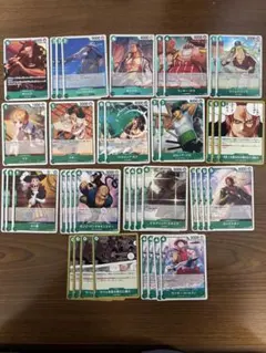 ワンピースカード シャンクス 赤髪海賊団デッキパーツ まとめ売り