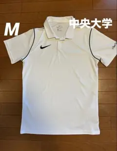 Nike Dri-FIT ホワイトポロシャツ M 中央大学