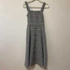 チェック柄 ジャンパースカート ジャンスカingni アラマンダ