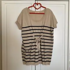 ♣︎NATURAL BEAUTY BASIC♣︎ ボーダーニット　チュニック　M