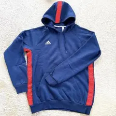 adidas フード付きパーカー スウェット　オーバーサイズ　サッカー　2XO