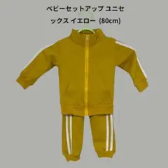 ベビー上下セット ユニセックス マスタードイエロー 80cm