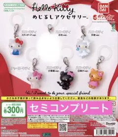 ハローキティ めじるしアクセサリー 5種セット セミコンプ