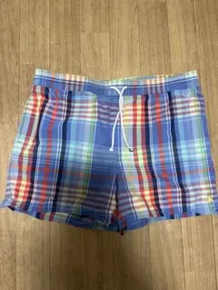 ポロラルフローレン RalphLaurent タータンチェックハーフパンツ