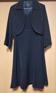 フォーマル　礼服　ブラックワンピースとジャケットのセット 9AR