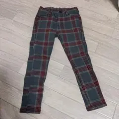 110cm ブランシェス　チェック柄　パンツ　スキニーパンツ