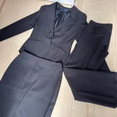 CLOWARDS ブラックストライプ パンツ　スカート スーツ 3点セット11号