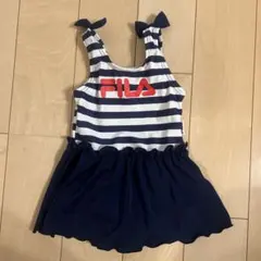 FILA ストライプ水着 ネイビー/ホワイト