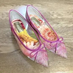 artemis by DIANA 花柄 フラットパンプス