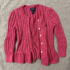 Polo Ralph Lauren ピンク カーディガン 3T 美品