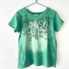 恐竜 プリント Tシャツ 120cm グリーン ジャンクストア　綿 半袖　春夏のサムネイル