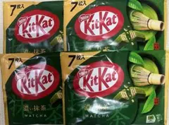 計4袋 ネスレ キットカット 濃い抹茶 7枚入