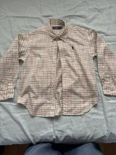 ラルフローレン　キッズ長袖シャツ 120センチ チェック柄　年中着られる素材！