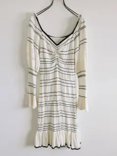 スナイデル　シャーリングニットワンピース