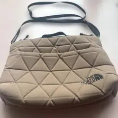ノースフェイス　ジオフェイスポーチ　キルティング　ショルダーバッグ　ブラウン