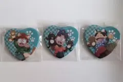 忍たま乱太郎　ナンジャタウン　乱太郎　きり丸　しんべヱ　ハート缶バッジ