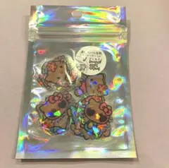 日焼けキティ☆フレークシール、ホログラム加工③