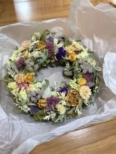 ナチュラルドライフラワーリース ウェルカムスペース 結婚式