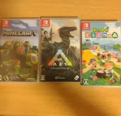 Minecraft, ARK, あつまれどうぶつの森 3本セット