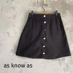 アズノウアズ/ミニスカート/ウエストゴム いろいろボタン 台形のサムネイル