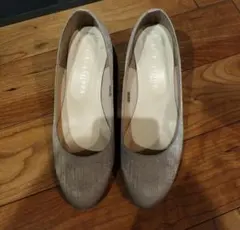 vanitybeauty グレー ウェッジソールパンプス　22.5センチ