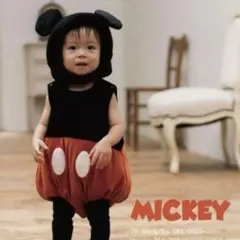 バースデイ　futafuta ミッキー　なりきりロンパース　90〜100