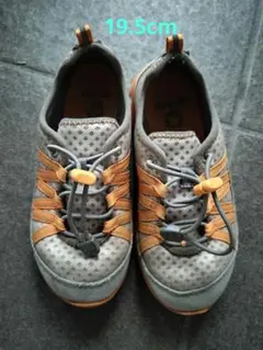 Crocs キッズシューズ グレー/オレンジ