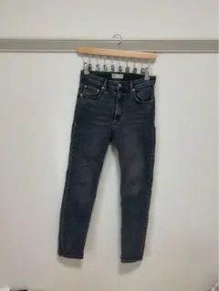 ZARA ダークグレー スキニーデニム 38