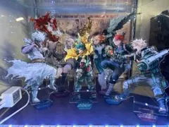 ヒロアカ 原画展 アクリルMEGAフィギュア 全種類セット オールマイト銅像付き