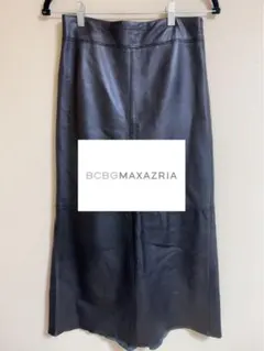 【BCBGMAXAZRIA】 革ロングスカート