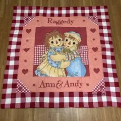 Raggedy Ann & Andy チェック柄ラグマット