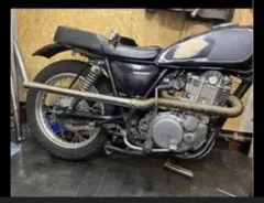 Z1000J/R エラハリ ショート管 マフラー ブラック、無地 【新品