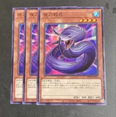遊戯王　夜刀蛇巳　ノーマル 3枚　a