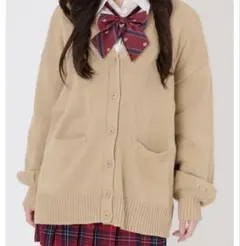 スクールニットカーディガン