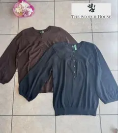the scotch house 七分袖　ニット　2点まとめうりのサムネイル