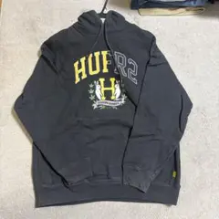 HUF×FR2 ブラック パーカー フロントプリント