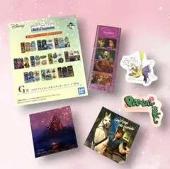 Disney 1番くじG賞 クリアブックマーク＆ステッカーセット（ラプンツェル）のサムネイル