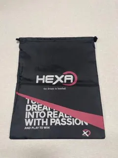 HEXA 野球 巾着袋 マルチバッグ ブラック