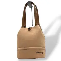 美品　バーバリー　ショルダーバッグ　ベージュ　スウェード　ワンショルダー　u16