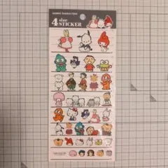 ４サイズ　ステッカー サンリオキャラクターズ