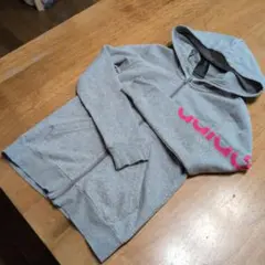 adidas グレー フルジップパーカー 130