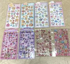 海外製シール8枚セット　4枚新品　4枚使いかけ