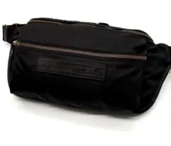 【美品】フェリージ 427 ボディバッグ ナイロン レザー ブラック Felisi（フェリージ） ウェストバッグ 427/2 DS メンズ 鞄 ボディ
