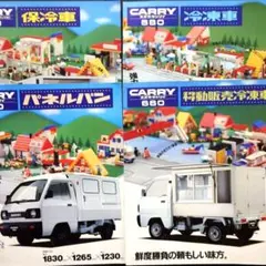 4種セット CARRY 660 保冷 冷凍 パネルバン カタログのサムネイル