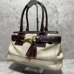Coach Hamptons Two Tone Boston Bag