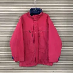 80-90s エルエルビーン 中綿 ナイロンマウンテンパーカー 裏地チェック柄