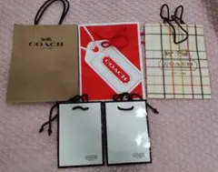 COACH コーチ 紙袋 ショッパー 5枚セット